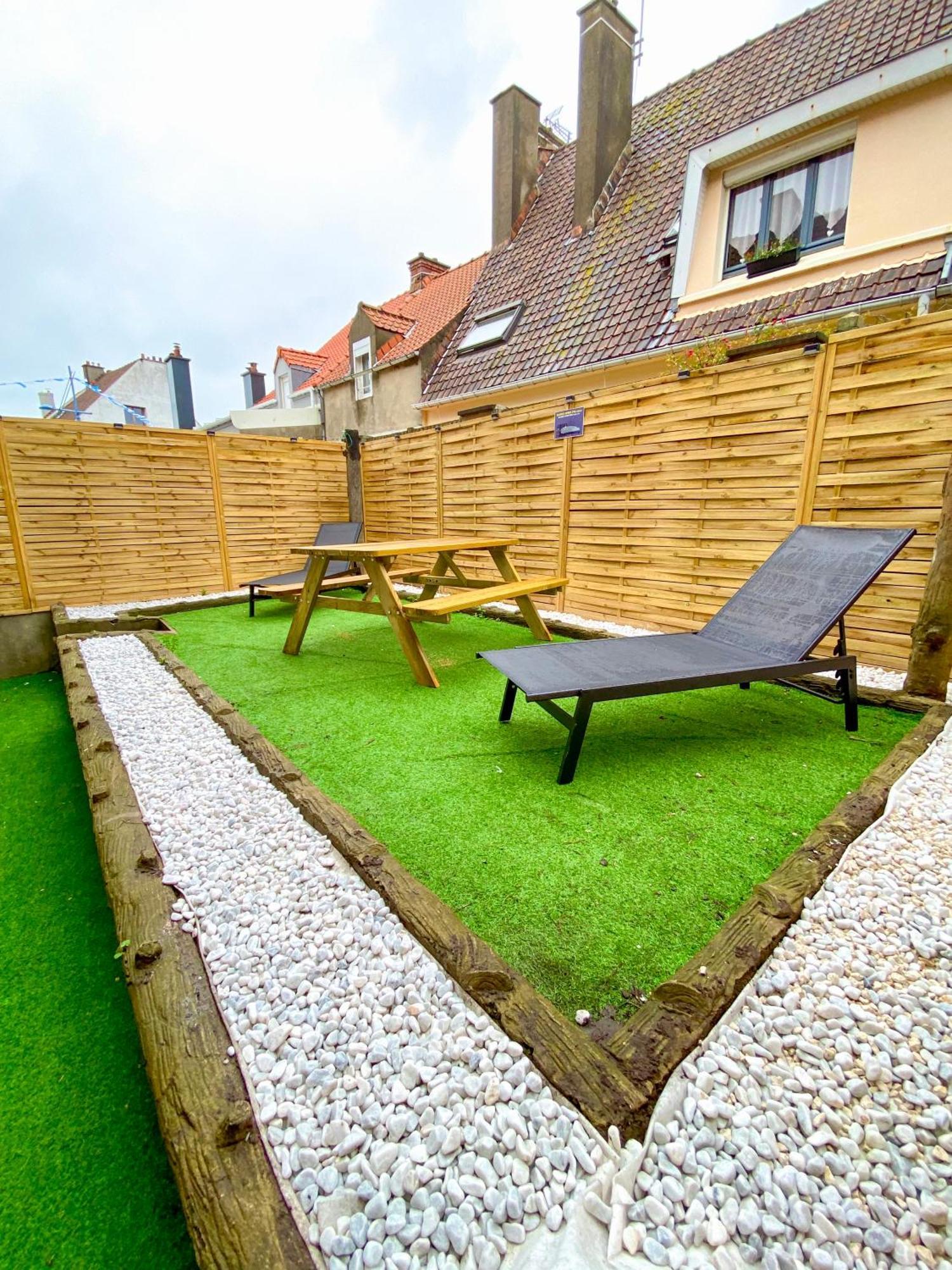 L'Octopus - Appartement 2 Adultes 2 Enfants Jardin, Proche Centre Et Plage Le Portel Luaran gambar